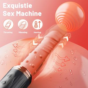 3-in-1 Sexmaschine und <span class=keywords><strong>Vibrator</strong></span> mit Heizfunktion, Fernbedienung, G-Punkt- und Analstimulation, realistischem Dildo mit Stoßfunktion und Saugnapf – Sexspielzeug für Erwachsene - Product Image 2