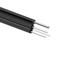 Venta caliente de fábrica 1 2 4 6 8 12 Core G652D G657A SM MM baja pérdida 2KM precio por metro LAN Internet FTTH caída cable de fibra óptica