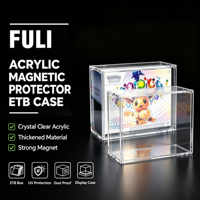 Boîte de présentation en acrylique transparente anti-poussière pour Elite Trainer Box (ETB) avec protection UV et couvercle magnétique, directement de l'usine