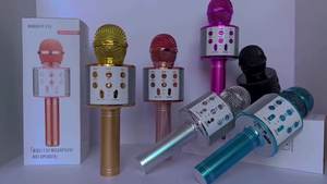 Mikrofon <span class=keywords><strong>Karaoke</strong></span> Nirkabel Elarve untuk Anak-Anak dengan Speaker, Pemutar <span class=keywords><strong>Karaoke</strong></span> Portabel untuk Pesta di Rumah, Ktv, Bernyanyi, dan Bermain Musik - Product Image 2