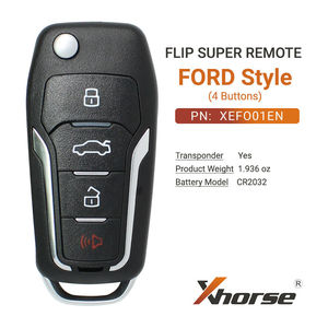 5 cái Xhorse phổ siêu từ xa lật key Ford phong cách 4 nút xefo01en - Product Image 3