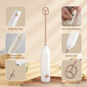 Electric Coffee Mixer Electric Whisk Battery-operated Milk Powder Mixer Electric Milk Frother for Matcha - Product Image 4