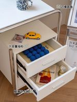 Bureau en acier inoxydable de style Bauhaus du milieu du siècle avec rangement intégré, table de travail multifonctionnelle pour bureau à domicile ou chambre