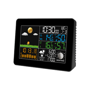 Wireless Weather Station <strong>Barometer</strong> Thermometer Hygrometer Wall <strong>Clock</strong> With Sensor - Product Image 1