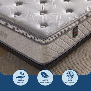 Usine personnalisée nouveau matelas <span class=keywords><strong>éponge</strong></span> à vagues innovant dans une boîte orthopédique mousse haute densité double couche zoné matelas à ressorts ensachés - Product Image 3