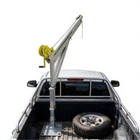 Mini grue à flèche manuelle 400-800 kg, pliable, en alliage d'aluminium léger, grue pour camionnette, treuil électrique portable