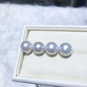 ไข่มุกน้ำจืดธรรมชาติ เอ็ดดิสัน ขนาด 13-16 มม. สีขาว ทรงเกือบกลม แสงเงาสวยงาม มีตำหนิเพียงเล็กน้อย - Product Image 4