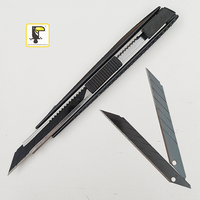 Couteau utilitaire robuste en alliage d'aluminium de 9 mm - Résistant à la rouille, idéal pour les projets de papier peint et d'artisanat