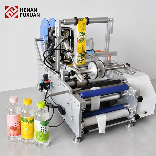 Plastic Small Label Pasting Spice Bottle Medical Vial Pet Jar Aluminum Can Labeling Machine for Bottle with Date Code