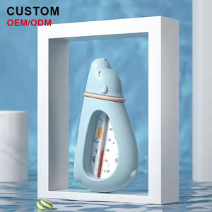 Conception de dessin animé <span class=keywords><strong>bain</strong></span> intérieur piscine chambre thermomètre étanche jauge de température cadran livraison rapide thermomètre ménager en plastique - Product Image 2