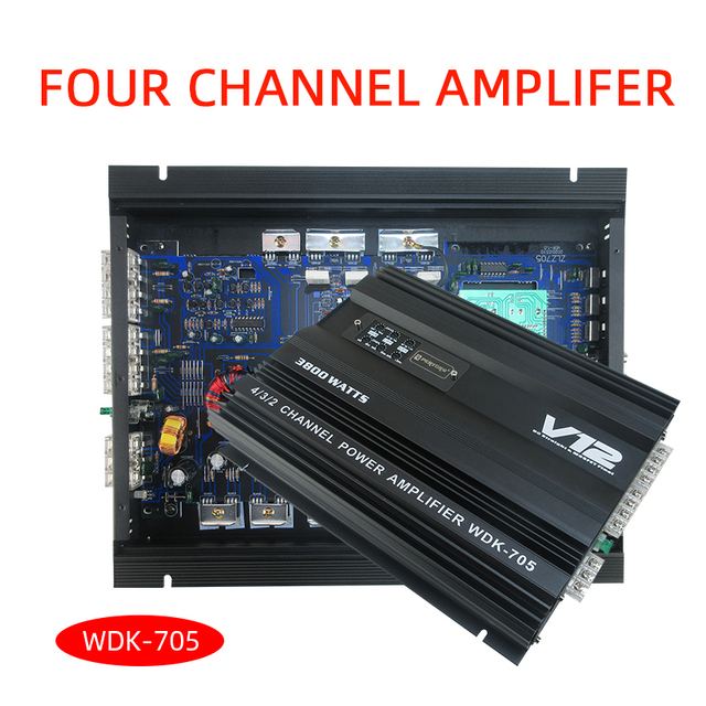 Car Audio , Amplifier 4 Channel Amplifier Q-PERTORS WDK-705 FOUR Channel Amplifier