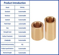 Self-Lubricating Zinc Sleeve Polished Finish for 3D Printer Fasteners Accessories Special Bearing Equipment Customizable Size