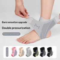 Attelles de cheville de compression sportives ultra-fines, manchon de maintien réglable, antidérapant, respirant, unisexe, en polyester, confortable, pour le soutien de la cheville