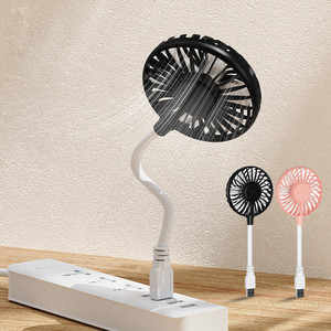 Ventilateur De Table Clipable RUHHY - Sans Fil, Rechargeable USB, Portable - Blanc