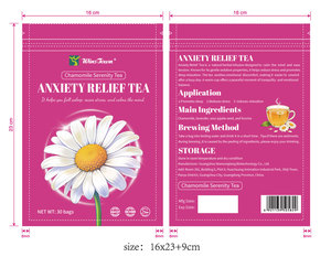 Tisane personnalisable aux extraits de Camomille et Valériane pour la relaxation nocturne – Déconseillé aux enfants - Product Image 4
