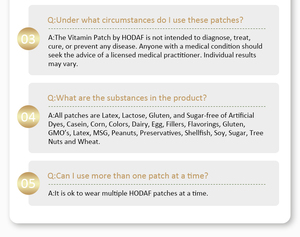 Thành phần tự nhiên transdermal peptid chống lão hóa vá tại chỗ chất chống oxy hóa các bản vá lỗi Peptide mã của thanh niên - Product Image 3