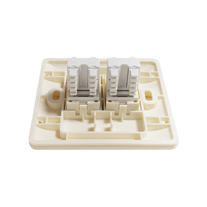 Đôi cổng RJ45 mặt tấm 86*86 Mét mạng RJ45 cat6 faceplate Ethernet Cáp tường tấm - Product Image 4