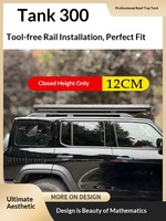 SMARCAMP Ultraflaches Sommer-Dachzelt mit Hartdach aus Aluminiumlegierung, wasserdicht, sofort einsatzbereit für SUV Tank 300, für Selbstfahrer-Touren, Export