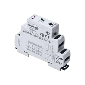Yoshine Trigger Type 35mm DIN Rail 5A 16A SPDT DPDT Staircase Light Time Switch Time Relay (YX3211/YX3221)