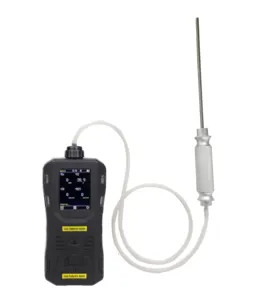 Portátil cl2 hcl detector de gás h2s detector de gás multi 1-4 registro de dados com sonda de refrigeração