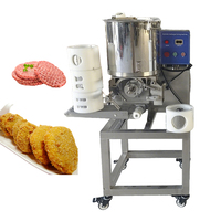 Machine à former des galettes de viande commerciale, machine automatique à galettes de hamburger, machine à galettes de viande SUS 304, machine à faire des nuggets de viande