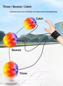 Juguete de Pelota Elástica de Descompresión con Cuerda de Rebote de Piedra Lunar para Deportes al Aire Libre, para Niños y Ancianos - Product Image 6