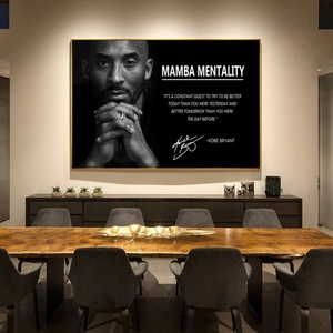 Affiche murale inspirante de Kobe, joueur de basket-ball, toile peinte à l'huile, décoration intérieure pour <span class=keywords><strong>chambre</strong></span> et salon - Product Image 5