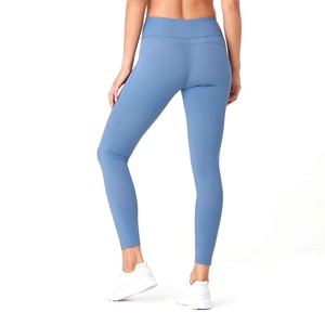 Pantalon de yoga et de course pour femme, taille haute élastique, longueur intégrale, respirant, en Spandex/Nylon 250-300 GSM, extensible dans quatre directions, imprimé, écologique - Product Image 2