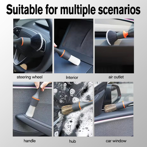 Cepillo de limpieza para interiores de automóviles Cabezal de cepillo desmontable para limpieza de automóviles Compatible con eléctrico - Product Image 3