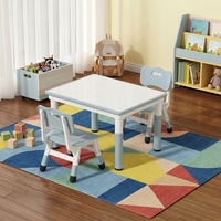 Ensemble de chaise et bureau d'apprentissage pour enfants, réglable en hauteur, pour la maison et l'école