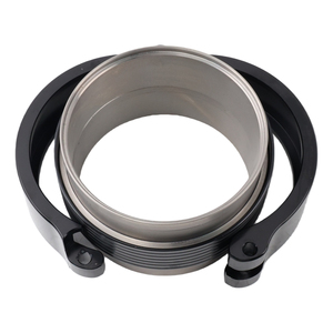 Collier de serrage universel à dégagement rapide V-Band pour échappement en acier inoxydable/titane anti-fuite pour intercooler et downpipe KG03-300-BK-T - Product Image 4
