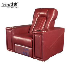 Magnifique ensemble de canapés en cuir véritable pour salon, canapé inclinable électrique avec ottoman pour votre home cinéma - Product Image 4