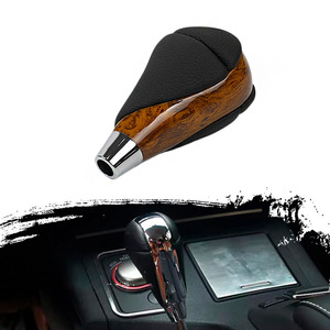 Car <b>Gear</b> <b>Knob</b> Leather Wood Grain 45mm x 92mm Ergonomic For Toyota Lexus ES300 GS300 IS250 LS460 - Product Image 2