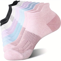 Chaussettes de sport respirantes multicolores pour femmes, chaussettes de sport en nylon rembourrées antidérapantes pour la course à pied, le basketball, l'été