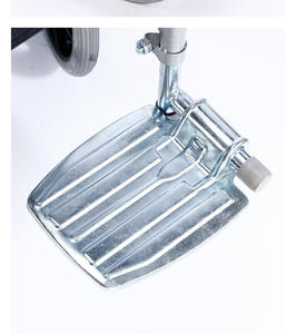 Silla de ruedas de acero con reposapiés desmontable para terapia de rehabilitación - Product Image 6