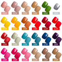 Vernis à ongles en gel écologique à base d'eau de couleur pure à texture crémeuse de 15 ml, haute viscosité, formule végétalienne pour utilisation en salon OEM