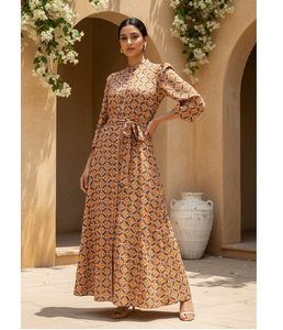 Vestido Cambric Gloria de Lino para Mujer, Corte Holgado, Estilo Casual de Verano, con Botones, Midi, Transpirable, para Uso Diario, Vacaciones - Product Image 3