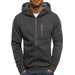 Sonbahar erkek ceketler Hoodies Coats Casual tam fermuarlı kapüşonlu eşofman üstü tişörtü erkek eşofman moda Mens açık havada B1826