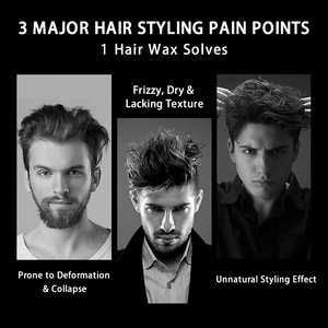 OEM ODM commercio all'ingrosso produttore di <span class=keywords><strong>cera</strong></span> per capelli senza fiocchi tenere ferma gli uomini Styling prodotti per capelli pomata <span class=keywords><strong>cera</strong></span> <span class=keywords><strong>facile</strong></span> da usare - Product Image 4