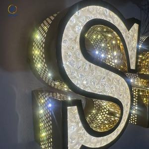 Enseigne lumineuse en acrylique pour magasin <span class=keywords><strong>de</strong></span> plein air, enseigne en lettres 3D en relief avec éclairage frontal, enseigne lumineuse pour salon <span class=keywords><strong>de</strong></span> beauté - Product Image 6