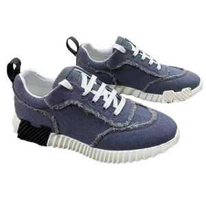 Zapatillas Deportivas Casuales Blancas con Cordones de Mezclilla Lavada, Estilo Pareja, con Forro de Cuero Genuino Antideslizante para Hombre, de Exportación - Product Image 5