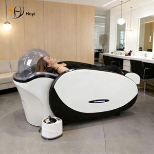 Luxuriöses Thai-Haarwasch-Kopf-Spa-Shampoobett mit Elektrischer 3D-4D Ganzkörper-Massagefunktion und Heizung - Product Image 1