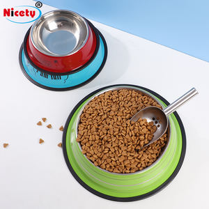 Cuencos de agua y comida de acero modernos personalizados de alta calidad, diseño sin derrames con soporte ecológico para viajes de mascotas y exteriores - Product Image 6