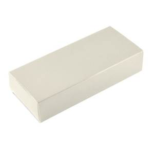 Caja de cartón color marfil para guardar llaveros con tapa y bandeja interior - Product Image 2