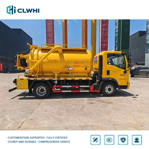Camión de Succión y Limpieza de Alcantarillado HOWO 5T 4x2, Camión Pequeño para Dragado de Alcantarillado con Tanque de Succión de Aguas Residuales de 5000L en Venta - Product Image 6