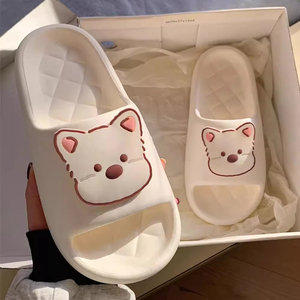 XIXIXITIAO 2025 prêt à expédier antidérapant doux EVA <span class=keywords><strong>chien</strong></span> douche intérieure diapositives mignon Animal pour pantoufles pour hommes femmes salle de bain maison - Product Image 6