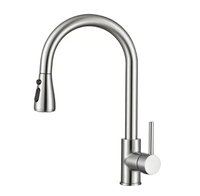 Robinet de cuisine tendance à poser sur comptoir avec douchette extractible, double mode, incluant un tuyau flexible, monotrou, vente en gros