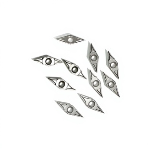 VBGT160402-PF ST550 Cermet Turning Insert High <b>Smooth</b> Finish for CNC Lathe Steel Machining - Product Image 1