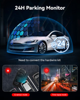 Kamera Dash Cam Nirkabel Redtiger Distributor F7NP 170 Sudut Lebar 4K Depan dan Belakang Dual Kamera WIFI Tanpa Kartu SD