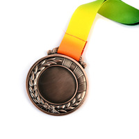 Vente en gros de médailles de sport scolaire en bronze Plaques protégées contre les UV Trophée en épi de blé Prix Honneurs Compétitions étudiantes Métal MDF Fer